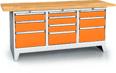 Standardausführung alpede PROFI - Platten - Container - Robustes Gestell mit Füßen 880 x 2000 x 700